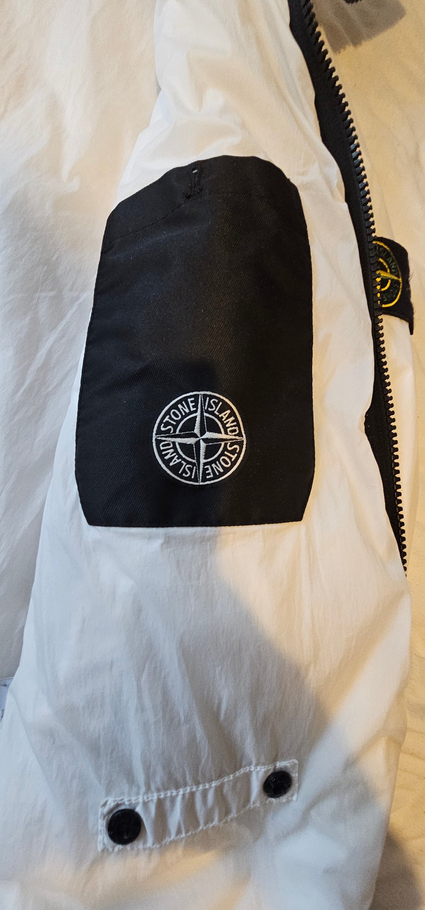 Stone Island Dyed Crinkle Reps NY Coat 🤍 White