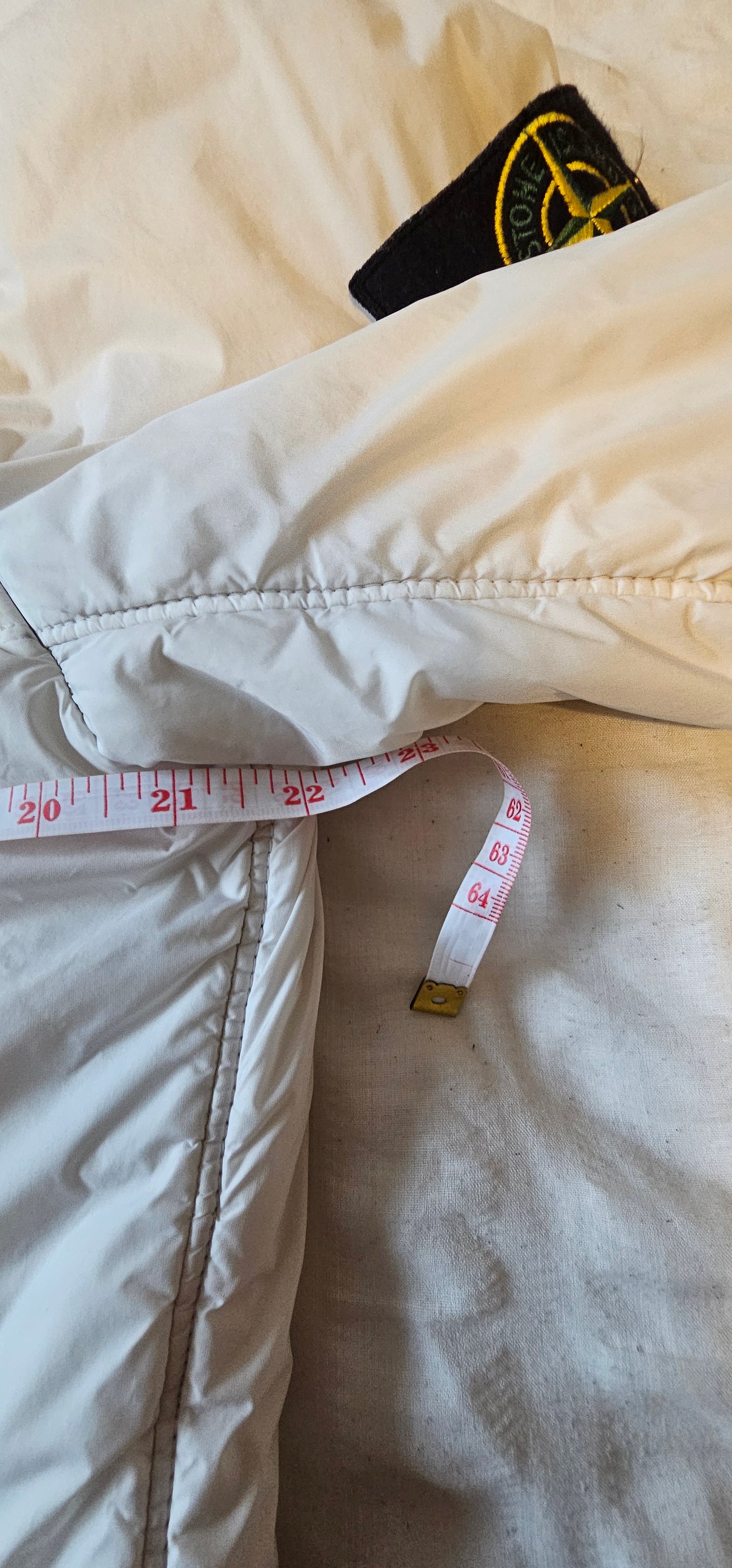 Stone Island Dyed Crinkle Reps NY Coat 🤍 White