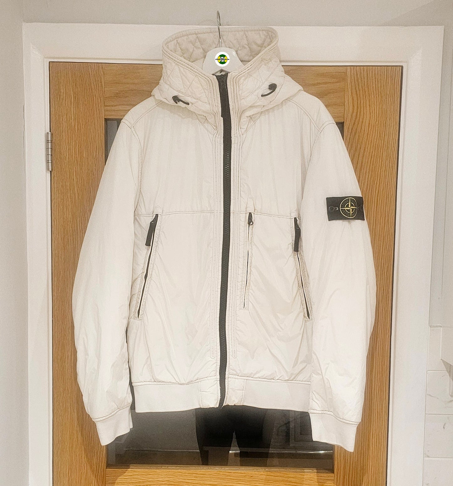 Stone Island Dyed Crinkle Reps NY Coat 🤍 White