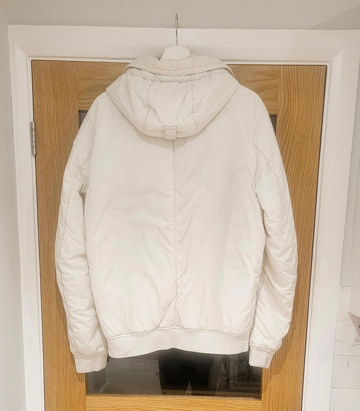 Stone Island Dyed Crinkle Reps NY Coat 🤍 White