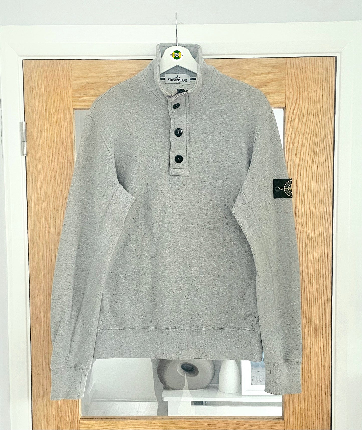 Stone Island Quarter Zip Jumper 🩶 Grey