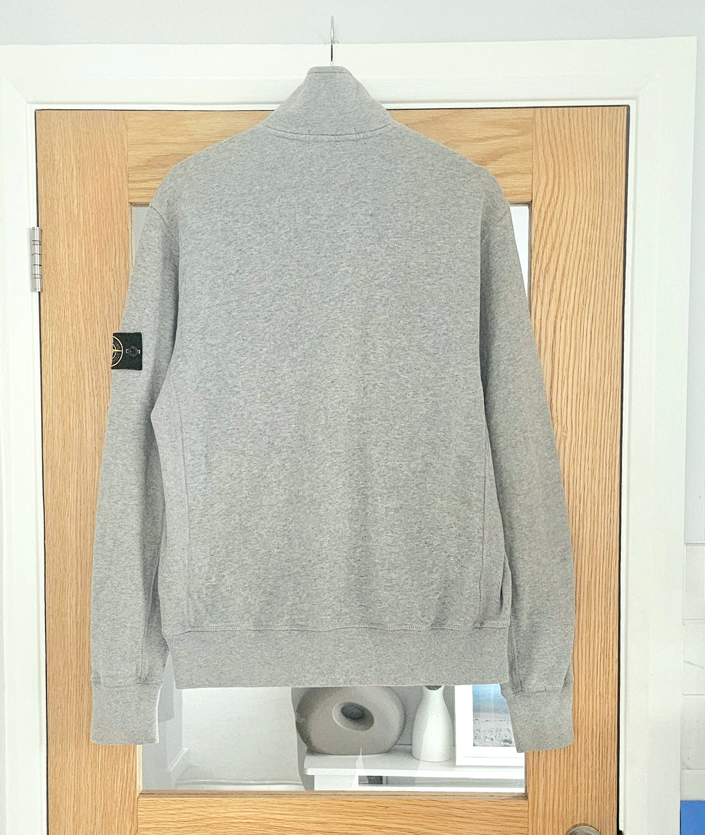 Stone Island Quarter Zip Jumper 🩶 Grey