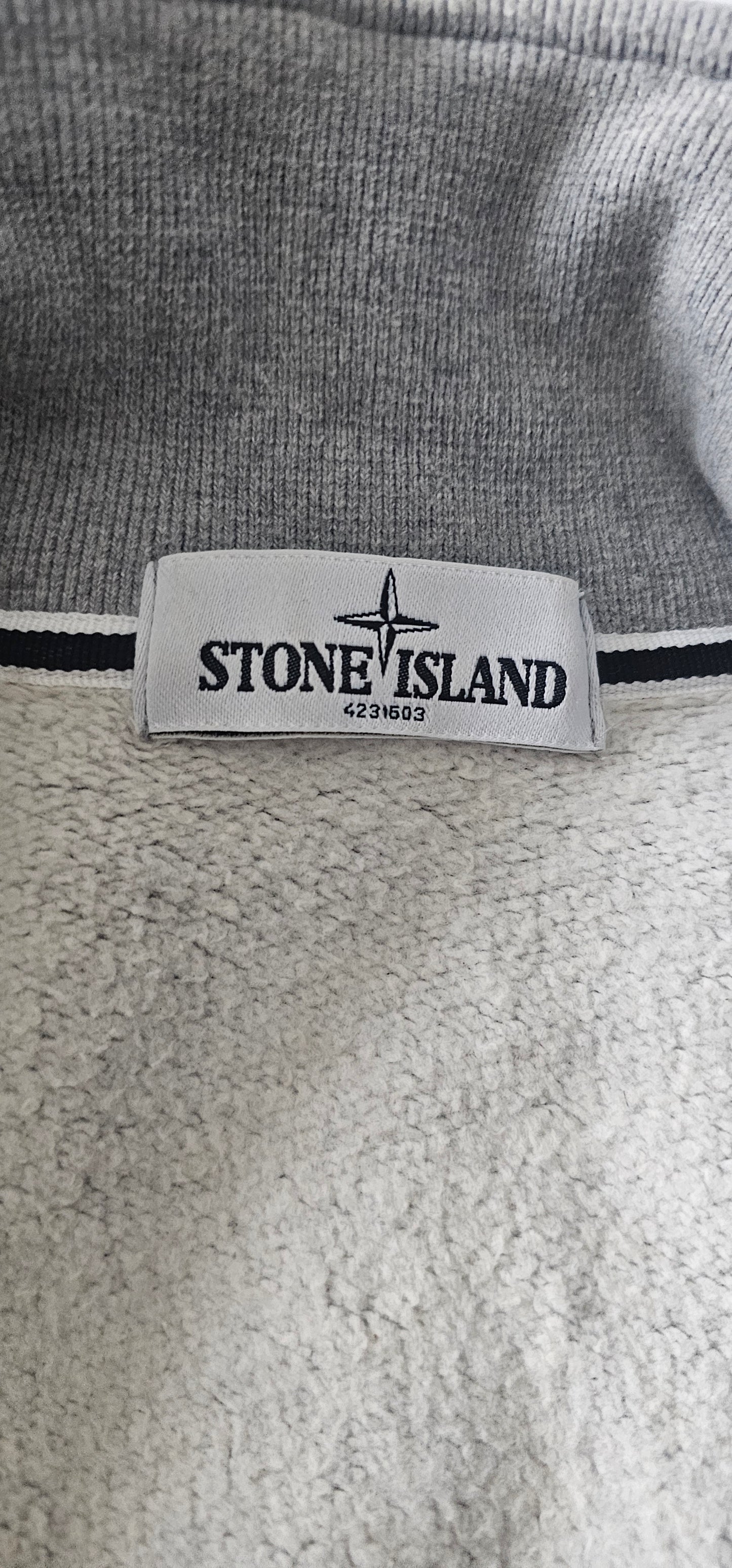 Stone Island Quarter Zip Jumper 🩶 Grey