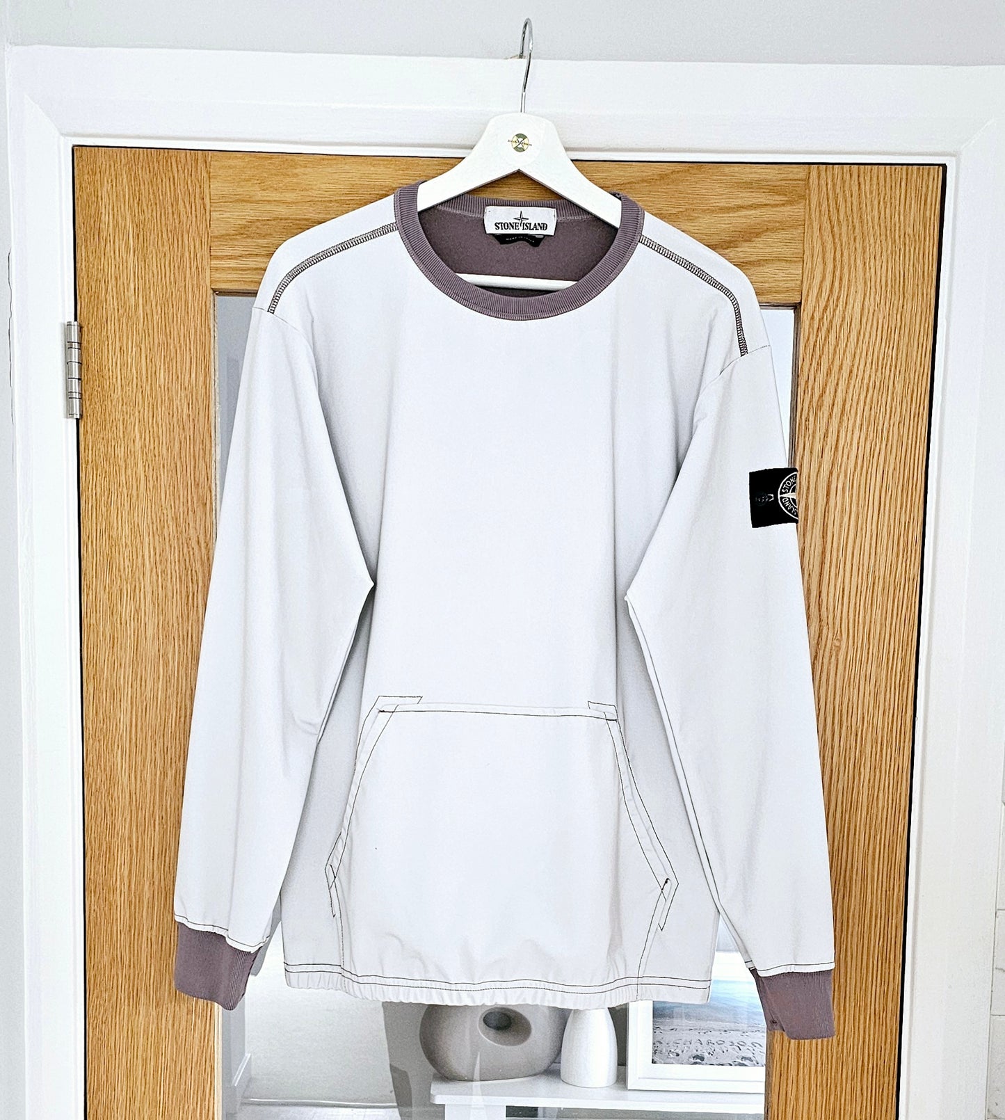 đź©¶ Stone Island Reflective Grey Jumper
