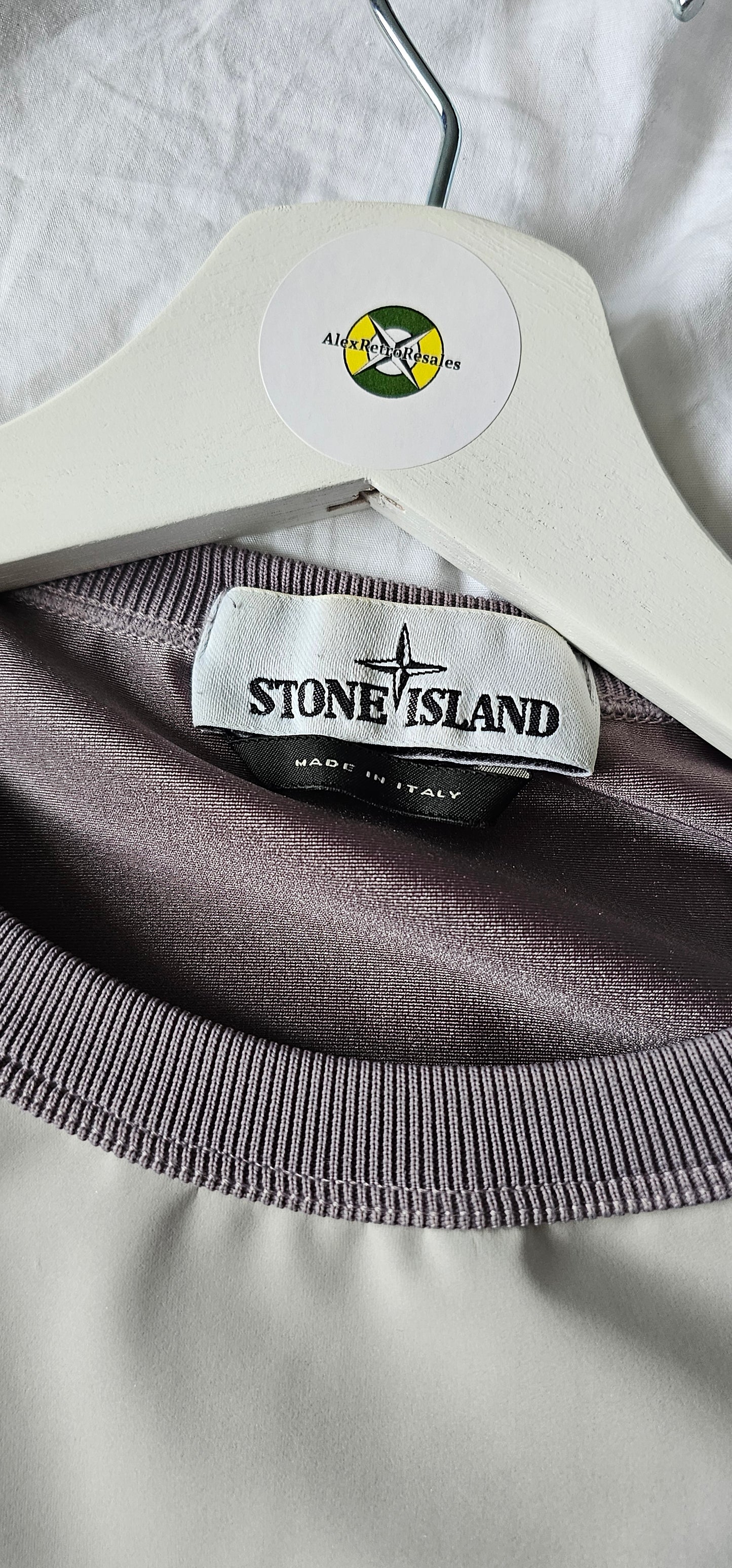 🩶 Stone Island Reflective Grey Jumper