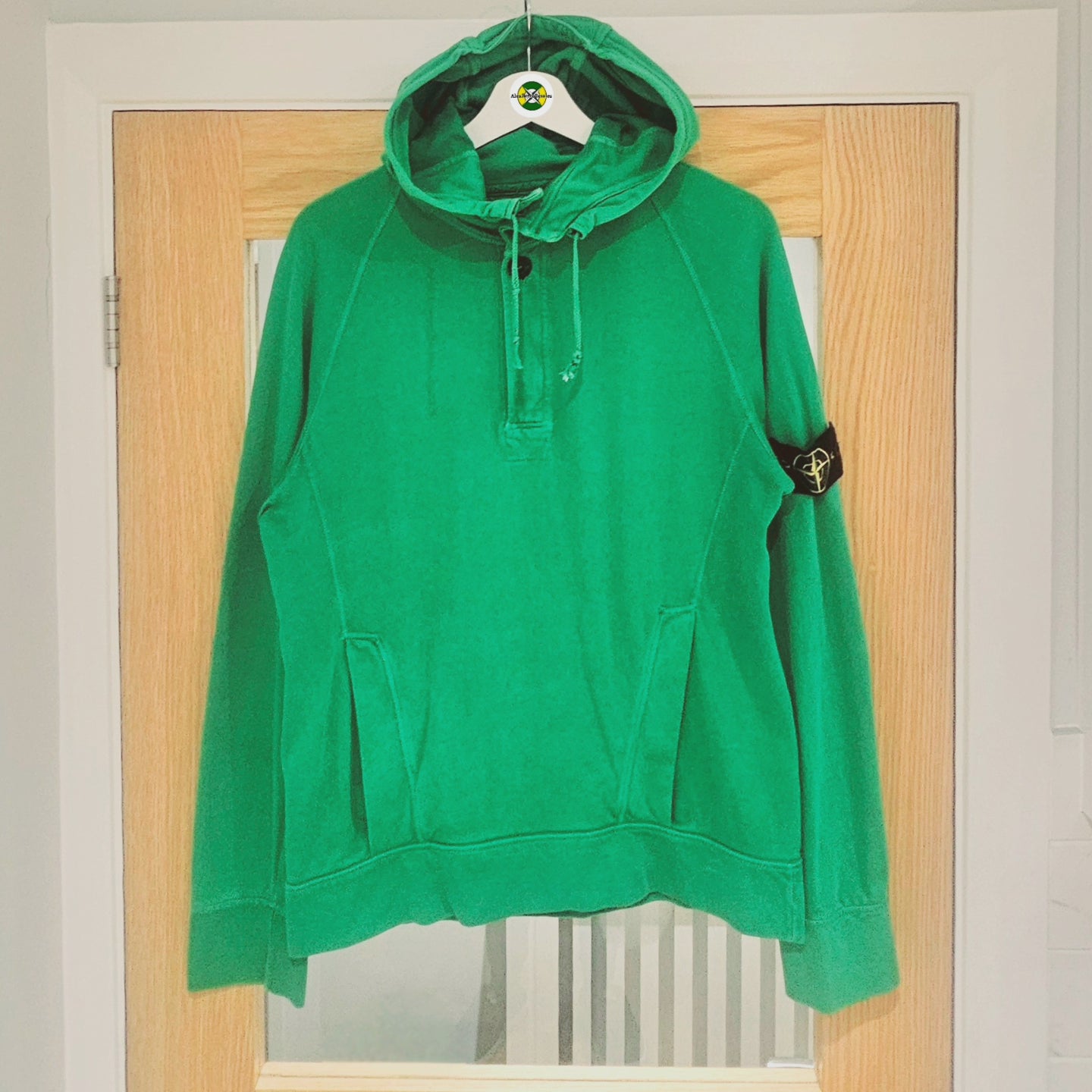 Stone Island Quarter Zip Hoodie 💚 Light Green