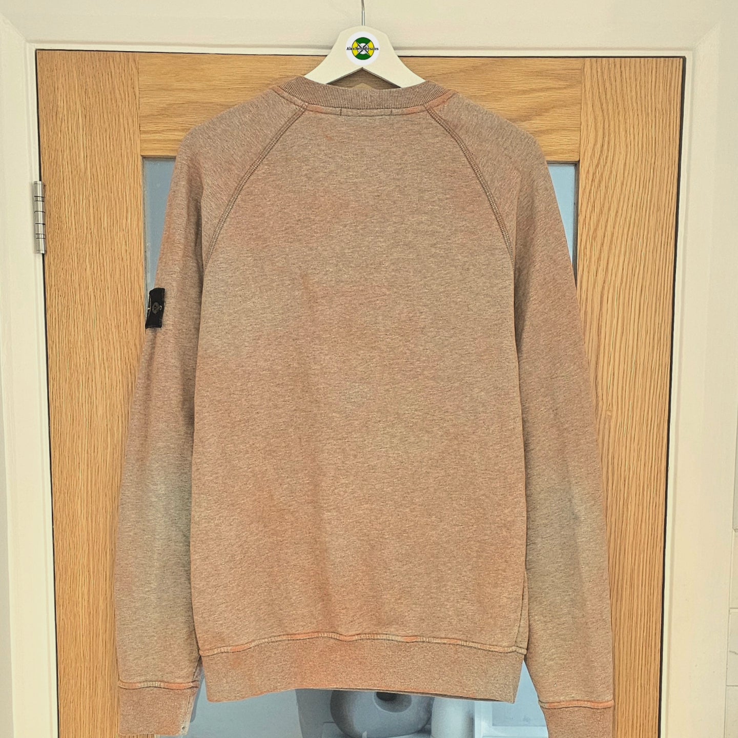 Stone Island Jumper Dust Treatment 🧡🩶 Orange/Grey