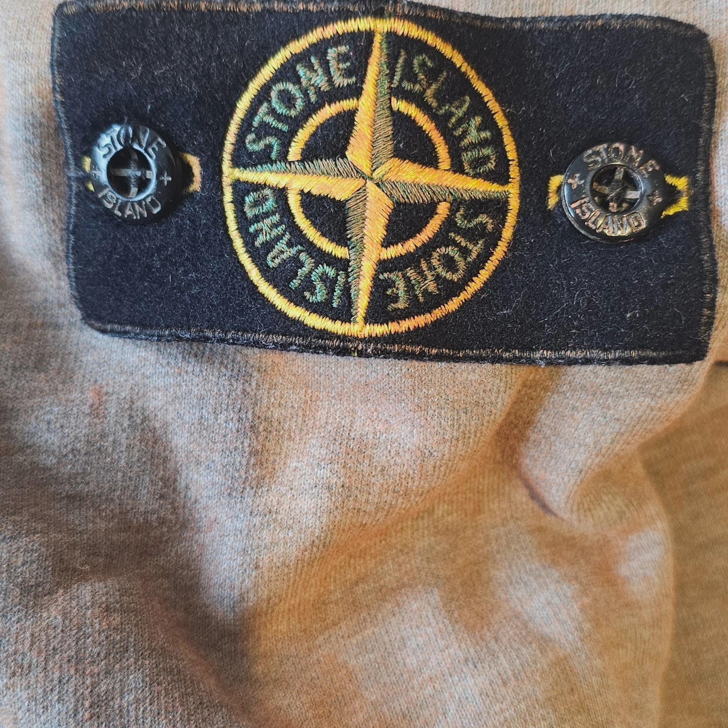 Stone Island Jumper Dust Treatment 🧡🩶 Orange/Grey