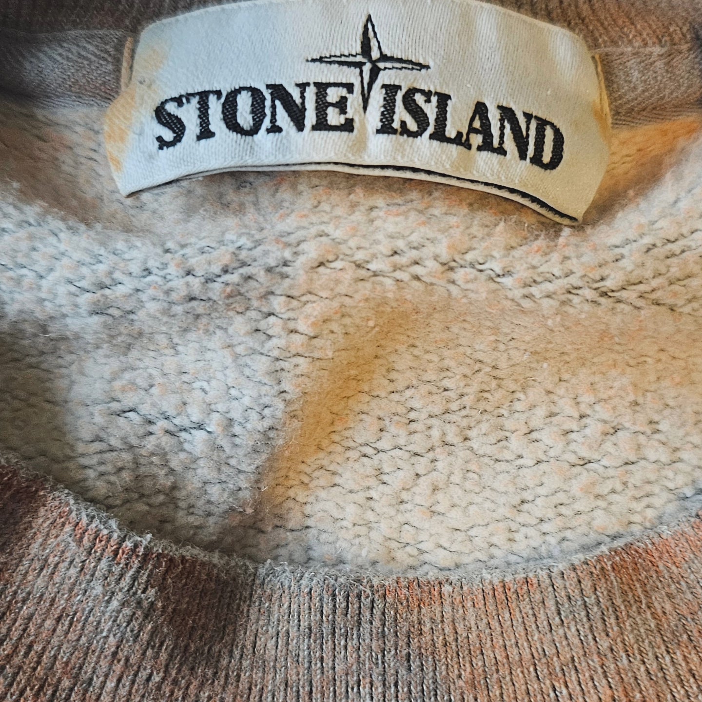 Stone Island Jumper Dust Treatment 🧡🩶 Orange/Grey