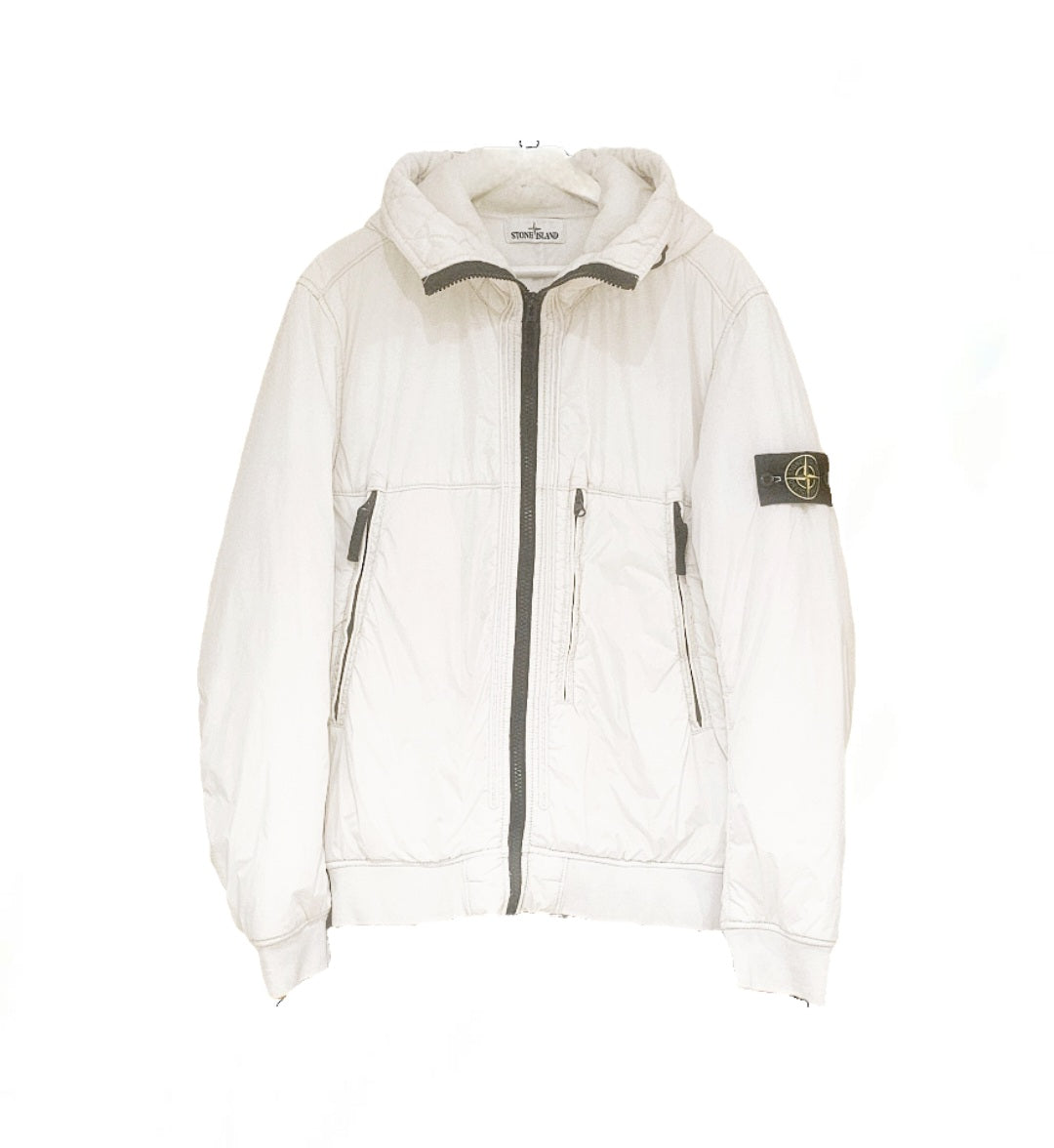 Stone Island Dyed Crinkle Reps NY Coat 🤍 White