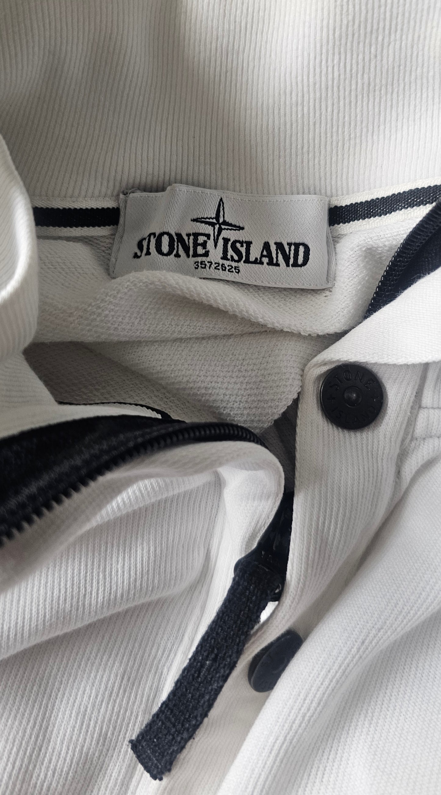 Stone Island Quarter Zip Jumper 🤍 White