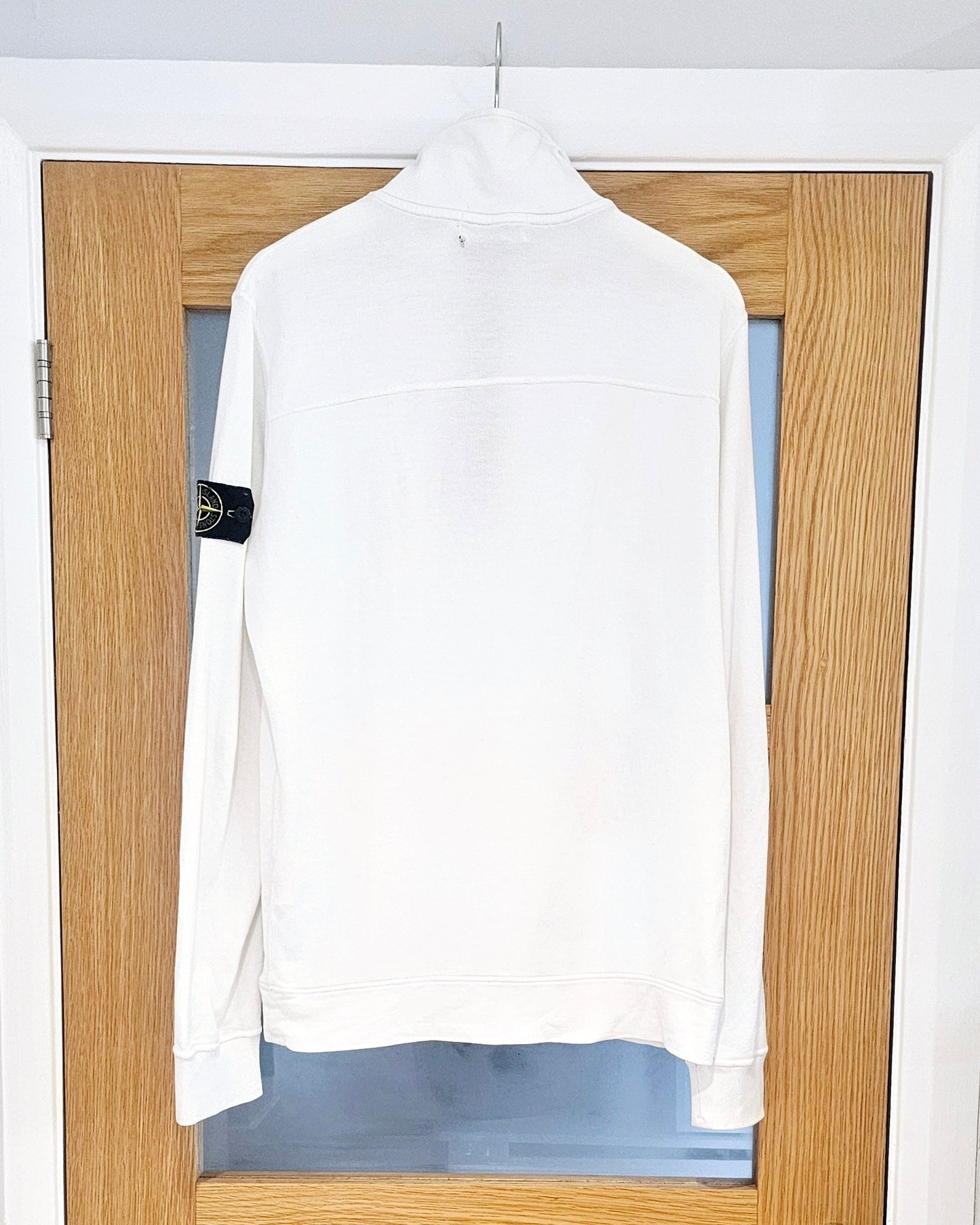 Stone Island Quarter Zip Jumper 🤍 White