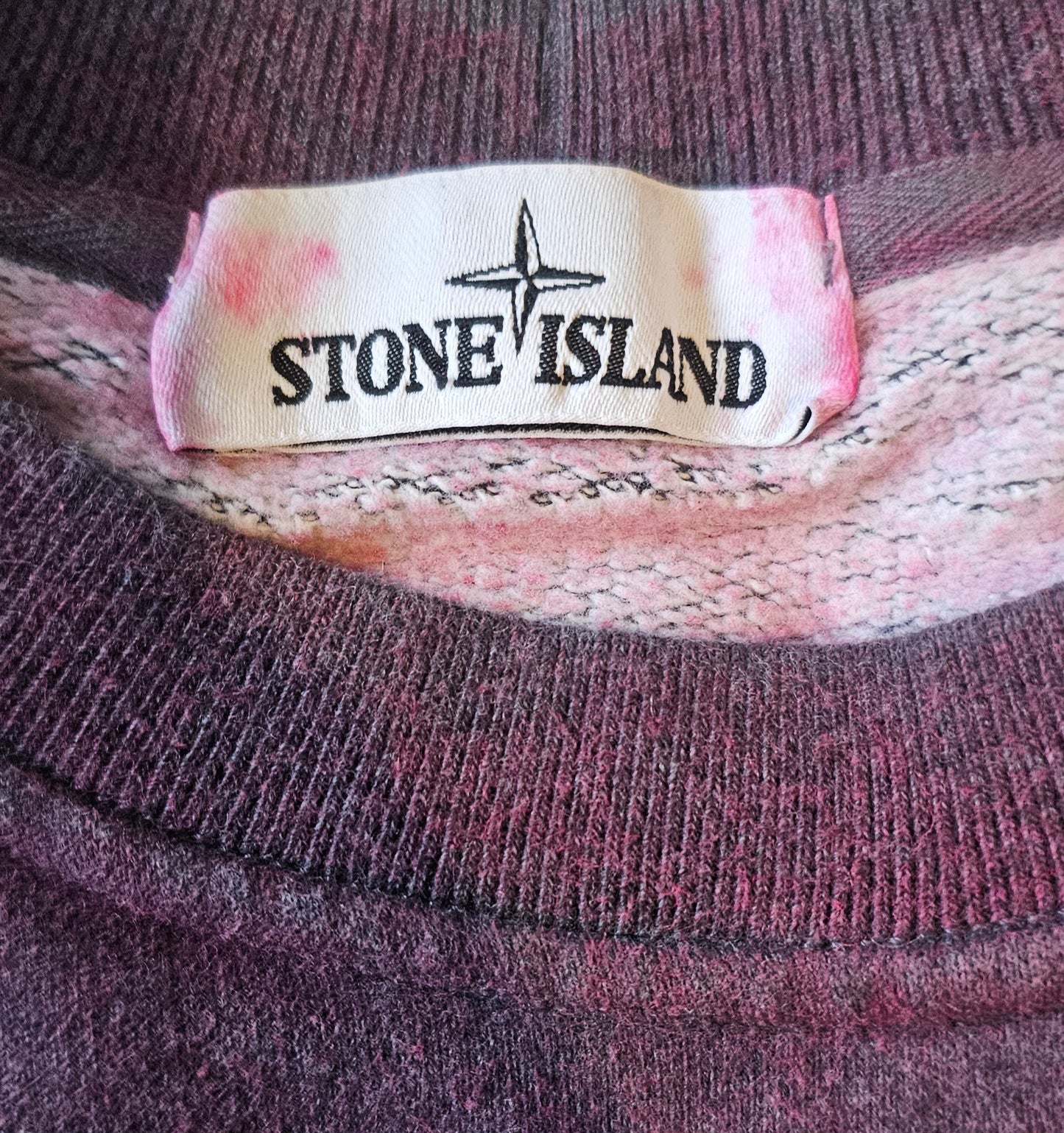Stone Island Jumper Dust Treatment 🩷🩶 Purple/Grey