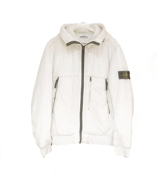 Stone Island Dyed Crinkle Reps NY Coat  🤍 White