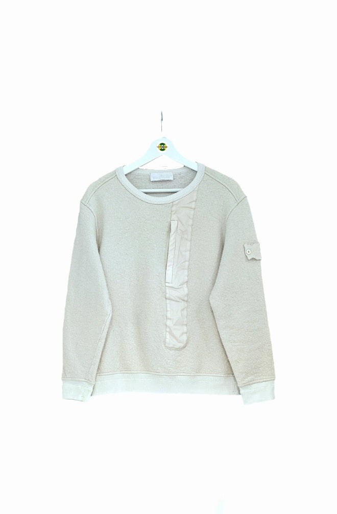 Stone island clearance white ghost jumper